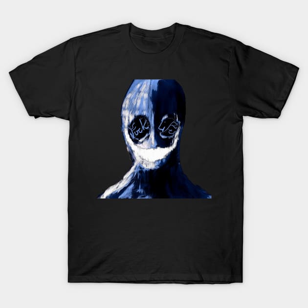 Blue face T-Shirt by Interium